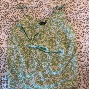 Nasty Gal Green Cowl Neck Camisole